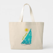 Sail Away in turquoise... Grote Tote Bag (Achterkant)