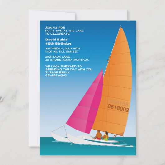 Sail Away Invitation Kaart (Voorkant)