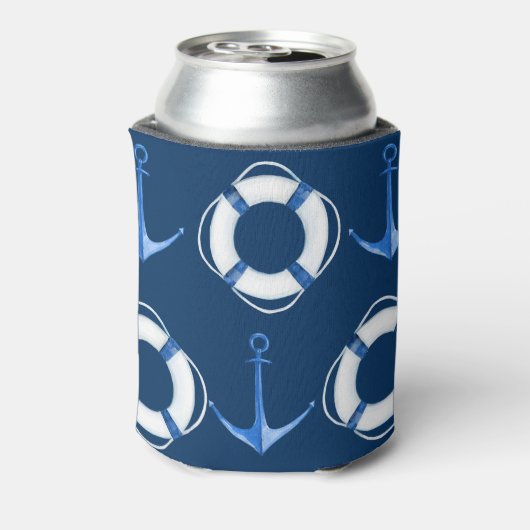 Sail Away Life Ring en Anchor Lifesaver Blikjeskoeler (Blikje Achterkant)