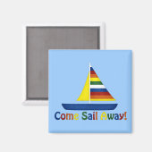 Sail Away Magneet (Voorkant / Achterkant)