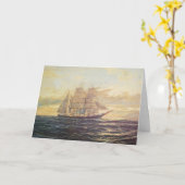 Sail Away Mannelijke Verjaardag Kaart (Gele Bloem)