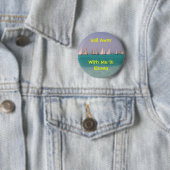 Sail Away met mij naar Exuma Ronde Button 5,7 Cm (In situ)