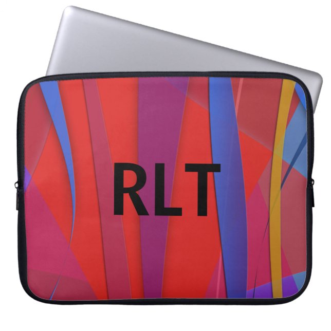 Sail Away Monogrammed Laptop Sleeve (Voorkant)