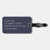 Sail Away op Sunset I Cruise Vacation Bagagelabel (Achterkant horizontaal)