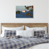 Sail Away op Sunset I Cruise Vacation Canvas Afdruk (Insitu (Slaapkamer))