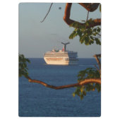 Sail Away op Sunset I Cruise Vacation Klembord (Achterkant)