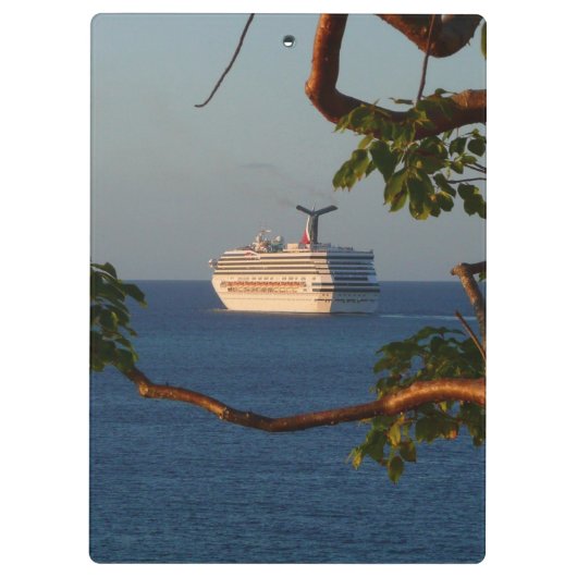 Sail Away op Sunset I Cruise Vacation Klembord (Achterkant)