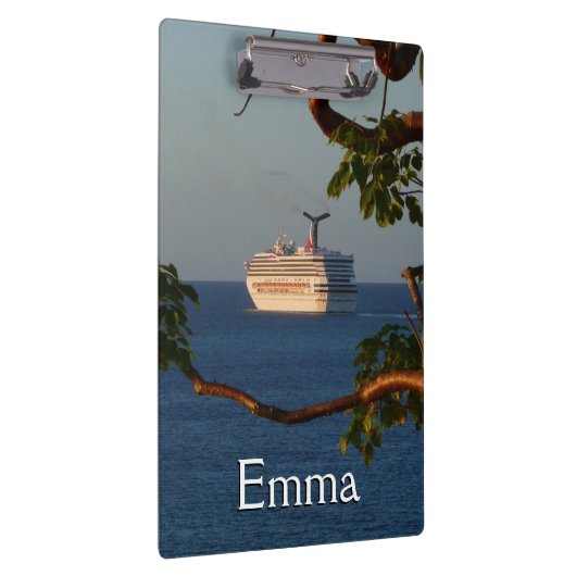 Sail Away op Sunset I Cruise Vacation Klembord (Rechts)