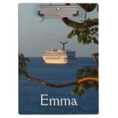 Sail Away op Sunset I Cruise Vacation Klembord (Voorkant)