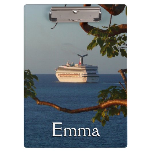 Sail Away op Sunset I Cruise Vacation Klembord (Voorkant)