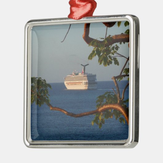 Sail Away op Sunset I Cruise Vacation Metalen Ornament (Links)