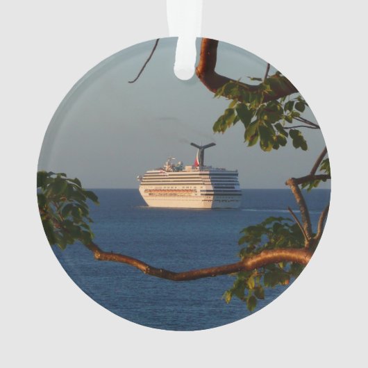 Sail Away op Sunset I Cruise Vacation Ornament (achterkant)