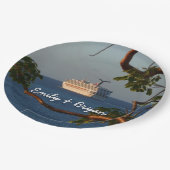 Sail Away op Sunset I Cruise Vacation Papieren Bordje (Gekanteld)