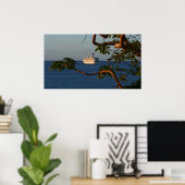Sail Away op Sunset I Cruise Vacation Poster (Thuiskantoor)