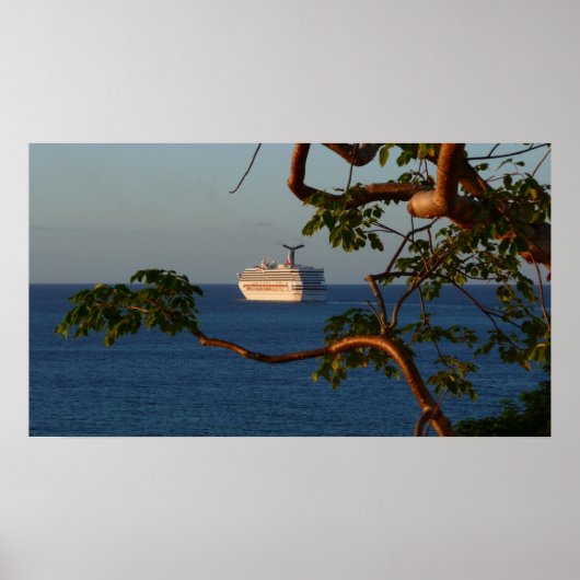 Sail Away op Sunset I Cruise Vacation Poster (Voorkant)