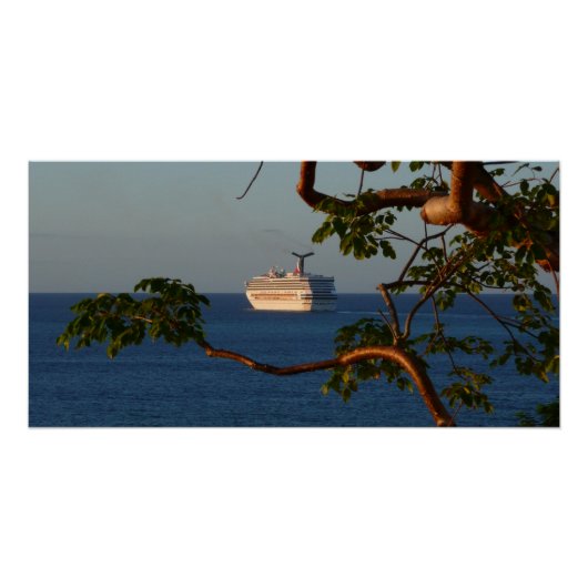 Sail Away op Sunset I Cruise Vacation Poster (Voorkant)