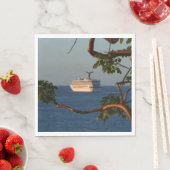 Sail Away op Sunset I Cruise Vacation Servetten (Insitu)