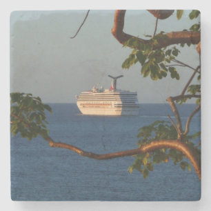 Sail Away op Sunset I Cruise Vacation Stenen Onderzetter