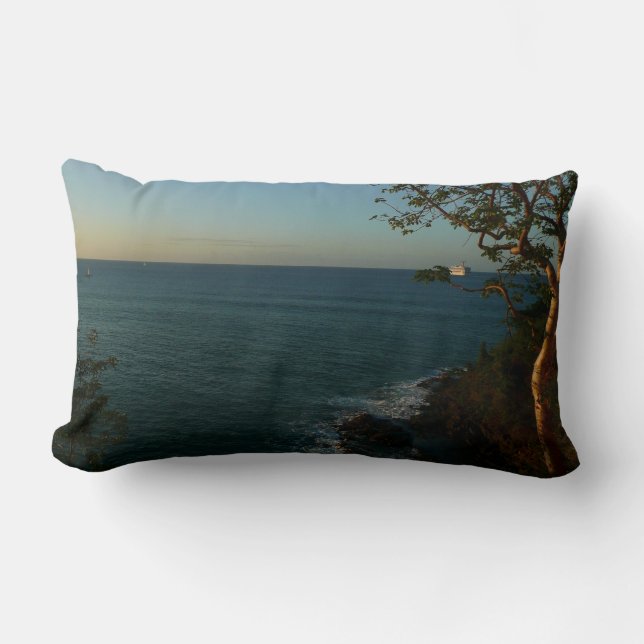Sail Away op Sunset II Tropical Seascape Kussen (Voorkant)