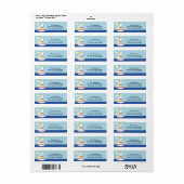 Sail Away Sail Boat Retouradres Labels (Full Sheet)