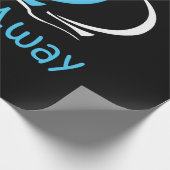 Sail Away Sailboot Boat Sand Ocean Gul Cadeaupapier (Hoek)