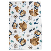 Sail Away Teddy Bear Medium Gift Bag Cadeauzakje (Achterkant)