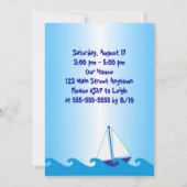 Sail Boat Birthday Uitnodiging (Voorkant)