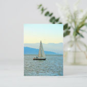 SAIL BOAT BRIEFKAART (Staand voorkant)