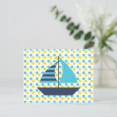 Sail Boat Briefkaart (Staand voorkant)