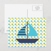 Sail Boat Briefkaart (Voorkant / Achterkant)
