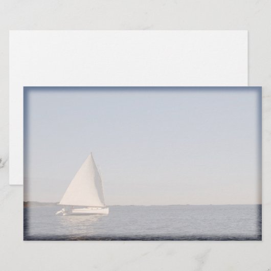 Sail Boat Briefpapier (Voorkant / Achterkant)