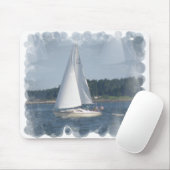 Sail Boat Bubbles Muismat (Met muis)