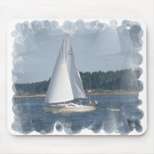 Sail Boat Bubbles Muismat (Voorkant)