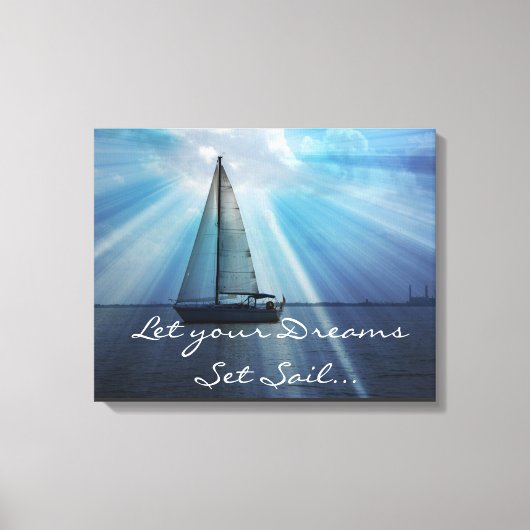 Sail Boat Canvas Wrap (Voorkant)