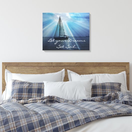 Sail Boat Canvas Wrap (Insitu (Slaapkamer))