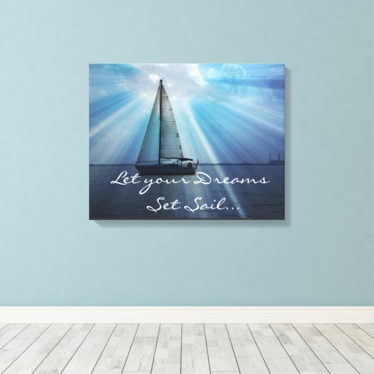 Sail Boat Canvas Wrap (Insitu (Houten vloer))