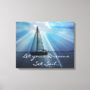 Sail Boat Canvas Wrap Afdruk