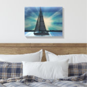 Sail Boat Canvas Wrap Afdruk (Insitu (Slaapkamer))