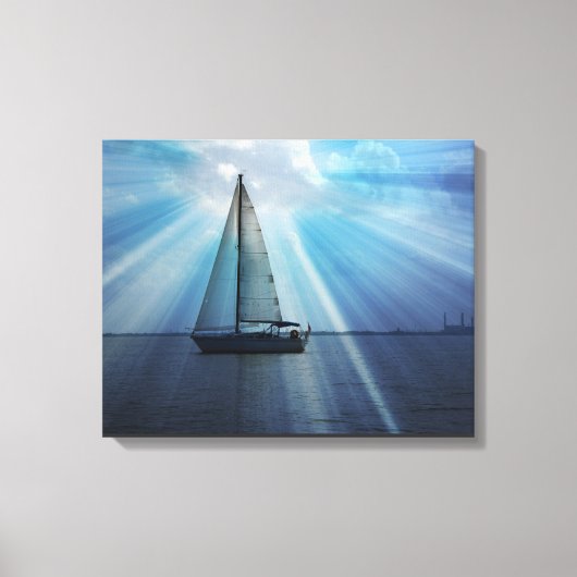 Sail Boat Canvas Wrap Afdruk (Voorkant)