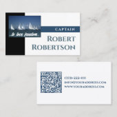 Sail Boat Captain Ship Nautical Card Visitekaartje (Voorkant / Achterkant)