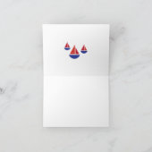 Sail Boat Card Thank You Card or Note Card Bedankkaart (Binnen)