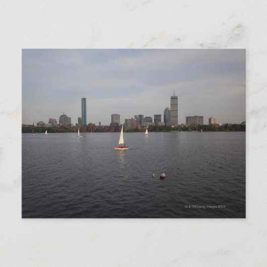 Sail Boat, Charles River, Boston, MA Briefkaart (Voorkant)