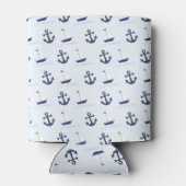 Sail Boat en Anchor Pattern Blikjeskoeler (Achterkant)