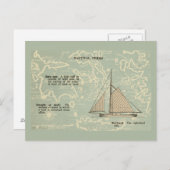 Sail Boat Nautical Terms Briefkaart (Voorkant / Achterkant)