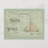 Sail Boat Nautical Terms Briefkaart (Voorkant)