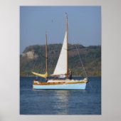 Sail Boat op het meer van Pepin Poster (Voorkant)