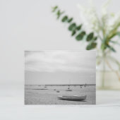 Sail Boat op Provincetown-strand Briefkaart (Staand voorkant)