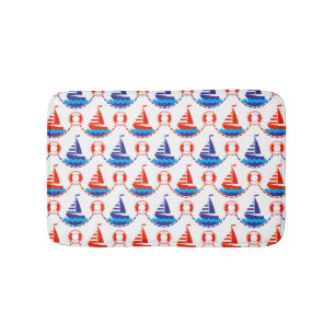 Sail Boat Pattern Badmat