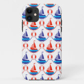 Sail Boat Pattern Case-Mate iPhone Case (Achterkant)