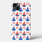 Sail Boat Pattern Case-Mate iPhone Case (Achterkant)